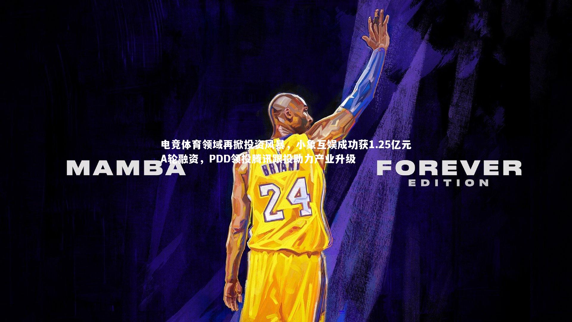 电竞体育领域再掀投资风暴，小象互娱成功获1.25亿元A轮融资，PDD领投腾讯跟投助力产业升级