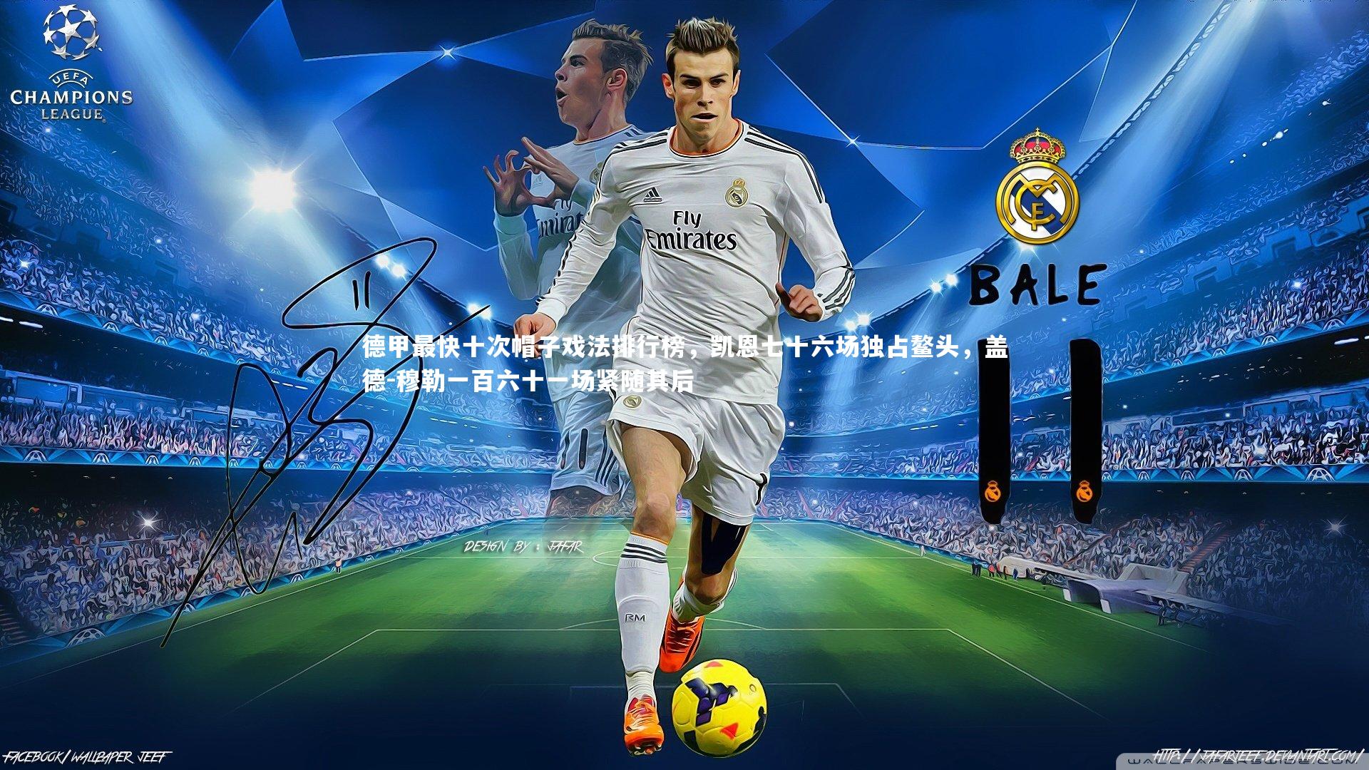 德甲最快十次帽子戏法排行榜，凯恩七十六场独占鳌头，盖德-穆勒一百六十一场紧随其后