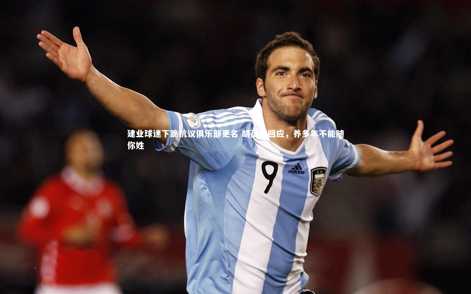 建业球迷下跪抗议俱乐部更名 胡葆森回应，养多年不能随你姓